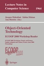 Cover: Object-Oriented Technology: ECOOP 2000 Workshop Reader - Springer