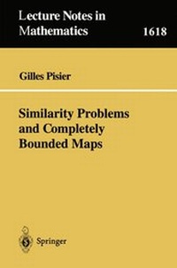 Enlarge image Cover: Similarity Problems and Completely Bounded Maps - Springer