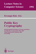 Cover: Public Key Cryptography - Springer