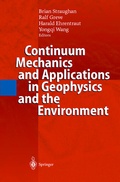 Cover: Continuum Mechanics and Applications in Geophysics and the Environment - Springer