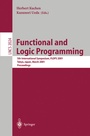 Cover: Functional and Logic Programming - Springer