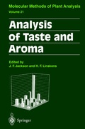 Cover: Analysis of Taste and Aroma - Springer