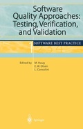 Cover: Software Quality Approaches: Testing, Verification, and Validation - Springer