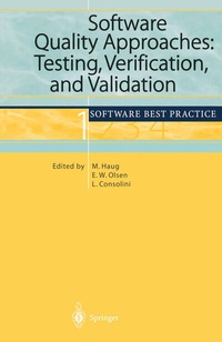 Enlarge image Cover: Software Quality Approaches: Testing, Verification, and Validation - Springer