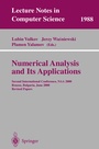 Cover: Numerical Analysis and Its Applications - Springer