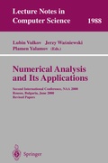 Cover: Numerical Analysis and Its Applications - Springer
