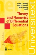 Cover: Theory and Numerics of Differential Equations - Springer