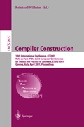 Cover: Compiler Construction - Springer