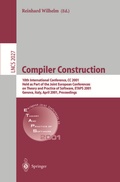 Cover: Compiler Construction - Springer