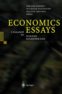 Enlarge image Cover: Economics Essays - Springer