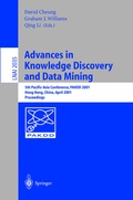 Cover: Advances in Knowledge Discovery and Data Mining - Springer
