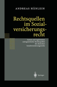 Abbildung von: Rechtsquellen im Sozialversicherungsrecht - Springer