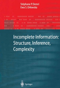 Abbildung von: Incomplete Information: Structure, Inference, Complexity - Springer