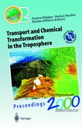 Cover: Transport and Chemical Transformation in the Troposphere - Springer