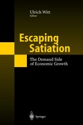 Cover: Escaping Satiation - Springer
