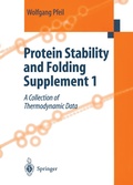 Cover: Protein Stability and Folding Supplement 1 - Springer
