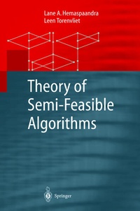 Enlarge image Cover: Theory of Semi-Feasible Algorithms - Springer