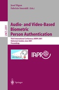 Cover: Audio- and Video-Based Biometric Person Authentication - Springer