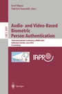 Cover: Audio- and Video-Based Biometric Person Authentication - Springer