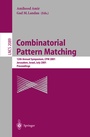 Cover: Combinatorial Pattern Matching - Springer