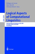 Cover: Logical Aspects of Computational Linguistics - Springer