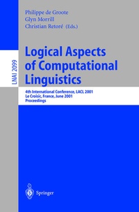 Enlarge image Cover: Logical Aspects of Computational Linguistics - Springer