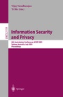 Cover: Information Security and Privacy - Springer
