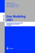 Cover: User Modeling 2001 - Springer
