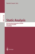 Cover: Static Analysis - Springer