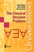 Cover: The Classical Decision Problem and Complexity of the Decision Algorithms - Springer