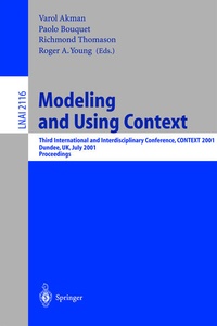 Enlarge image Cover: Modeling and Using Context - Springer