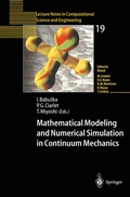 Cover: Mathematical Modeling and Numerical Simulation in Continuum Mechanics - Springer