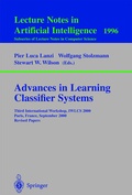 Cover: Advances in Learning Classifier Systems - Springer