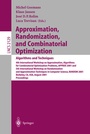 Cover: Approximation, Randomization and Combinatorial Optimization: Algorithms and Techniques - Springer