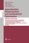 Bild: Approximation, Randomization and Combinatorial Optimization: Algorithms and Techniques - Springer
