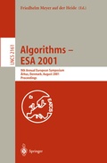 Cover: Algorithms - ESA 2001 - Springer