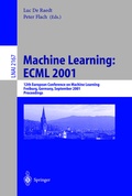 Cover: Machine Learning: ECML 2001 - Springer
