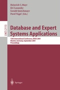 Cover: Database and Expert Systems Applications - Springer
