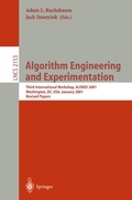 Cover: Algorithm Engineering and Experimentation - Springer