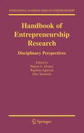 Cover: Handbook of Entrepreneurship Research - Springer