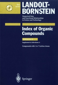 Abbildung von: Compounds with 1 to 7 Carbon Atom (Supplement to Subvolume A) - Springer