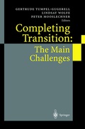 Cover: Completing Transition: The Main Challenges - Springer