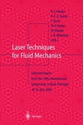 Cover: Laser Techniques for Fluid Mechanics - Springer