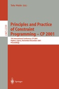Cover: Principles and Practice of Constraint Programming - CP 2001 - Springer