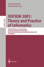 Cover: SOFSEM 2001: Theory and Practice of Informatics - Springer