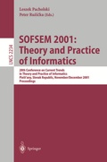 Cover: SOFSEM 2001: Theory and Practice of Informatics - Springer