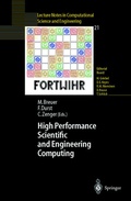 Cover: High Performance Scientific And Engineering Computing - Springer