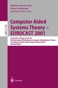 Cover: Computer Aided Systems Theory - EUROCAST 2001 - Springer