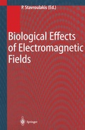 Cover: Biological Effects of Electromagnetic Fields - Springer