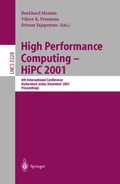 Cover: High Performance Computing - HiPC 2001 - Springer